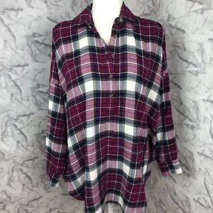 American Eagle Pullover Flannel Shirt